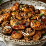 Black Pepper Chicken with Mushrooms