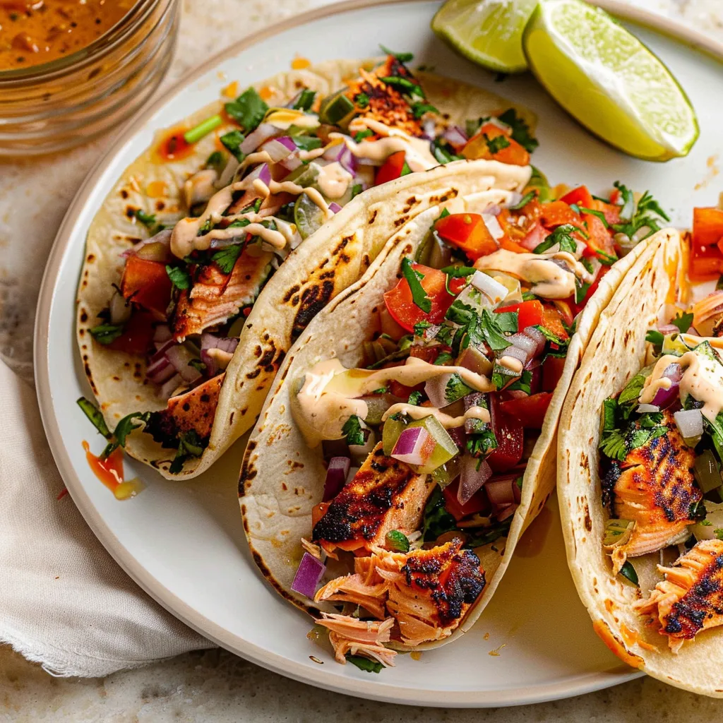 Delicious Blackened Salmon Tacos Healthy FlavorPacked
