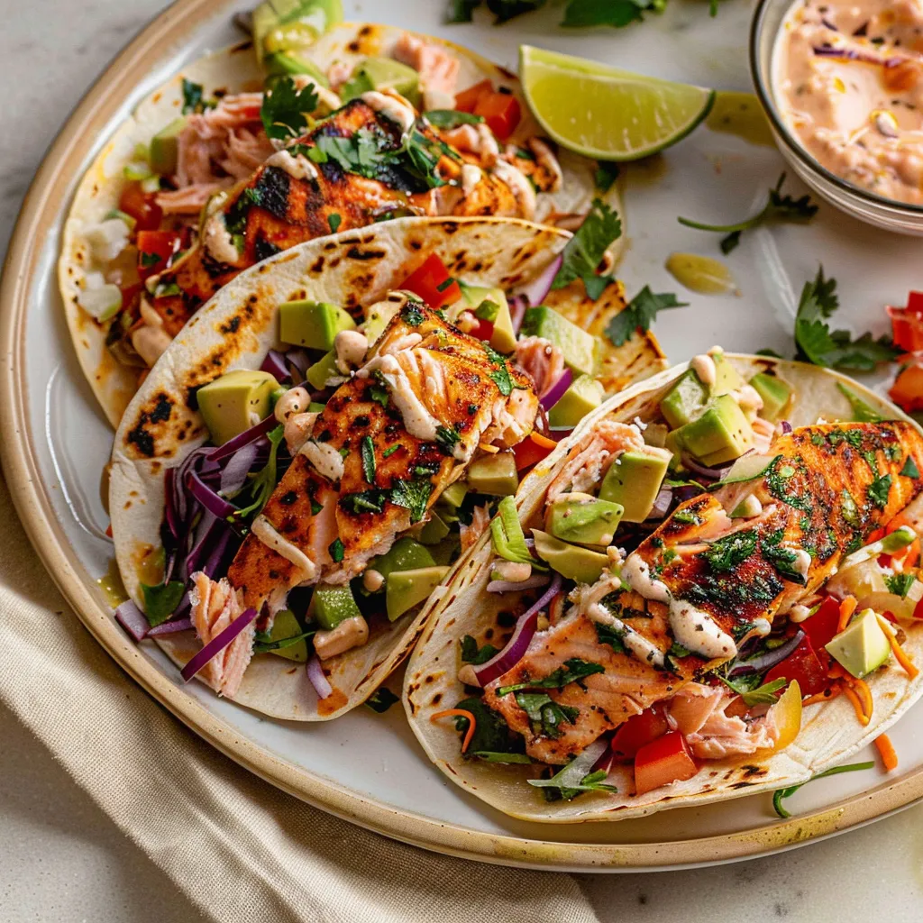 Blackened Salmon Tacos