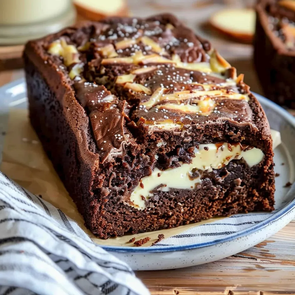 CHOCOLATE ZUCCHINI BREAD WITH CREAM CHEESE FILLING