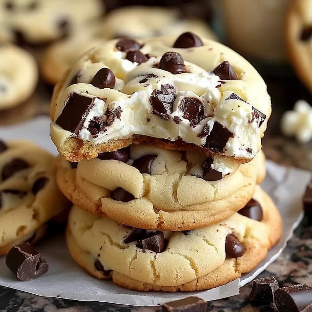 Decadent Cream Cheese Chocolate Chip Cookies Recipe Delight