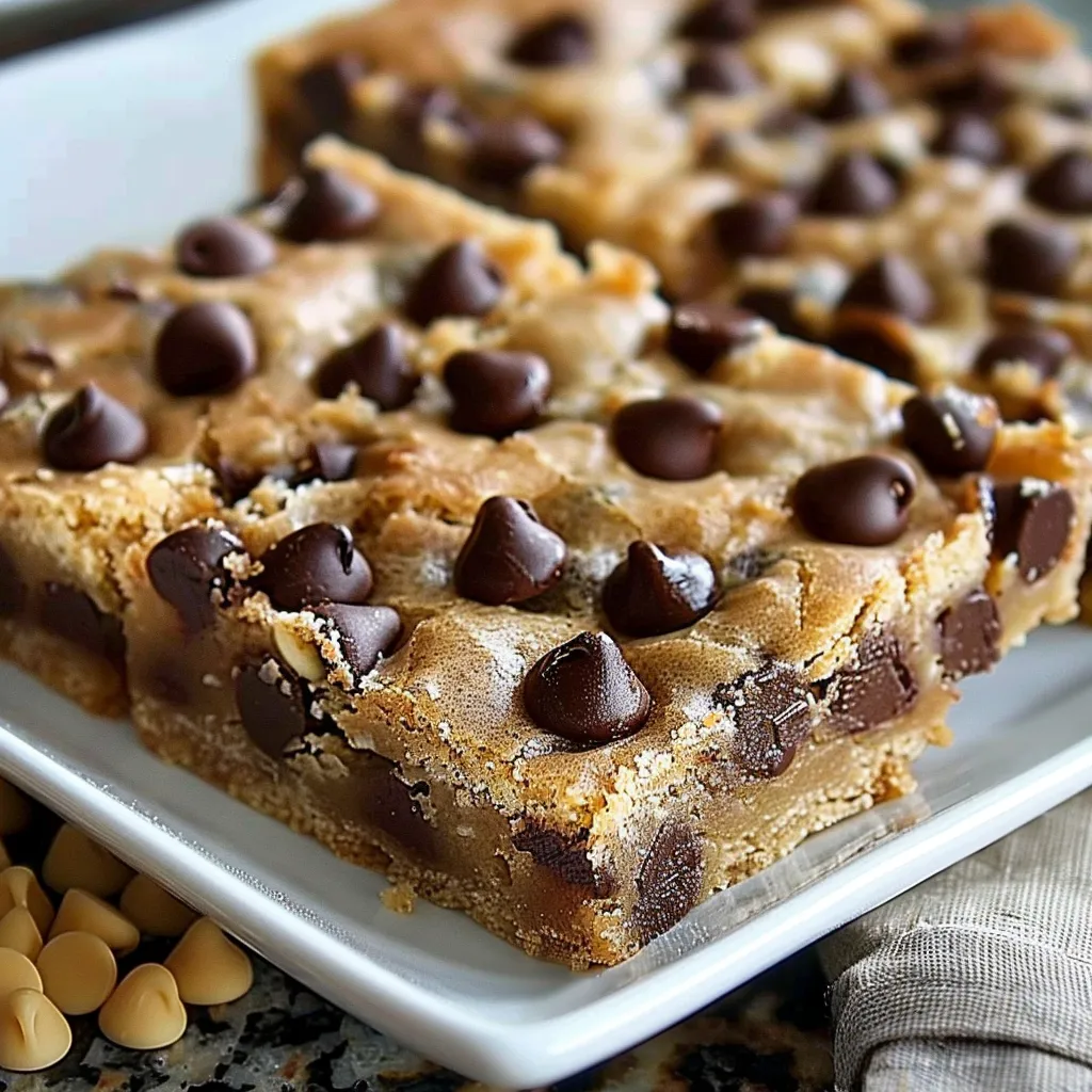 Irresistible Chewy Chocolate Chip Cookie Bars Recipe