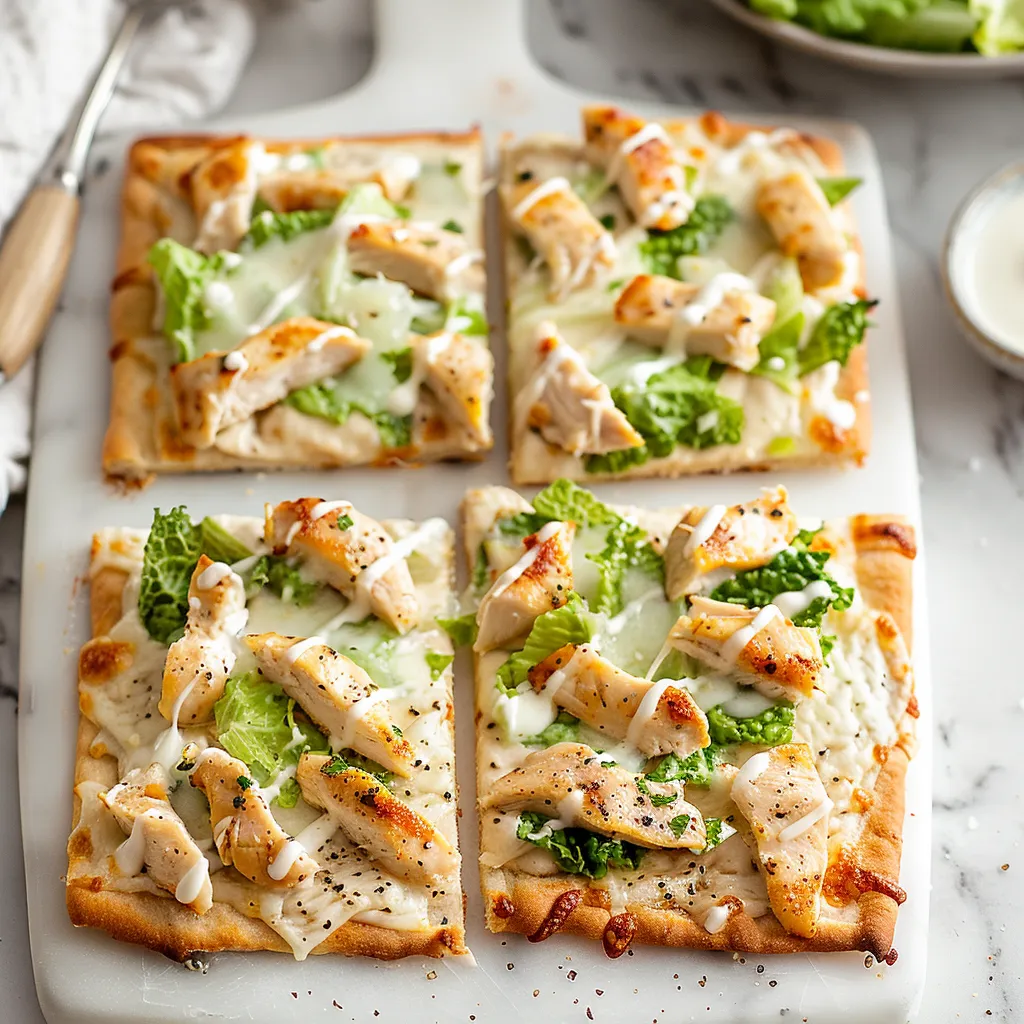 Chicken Caesar Flatbread