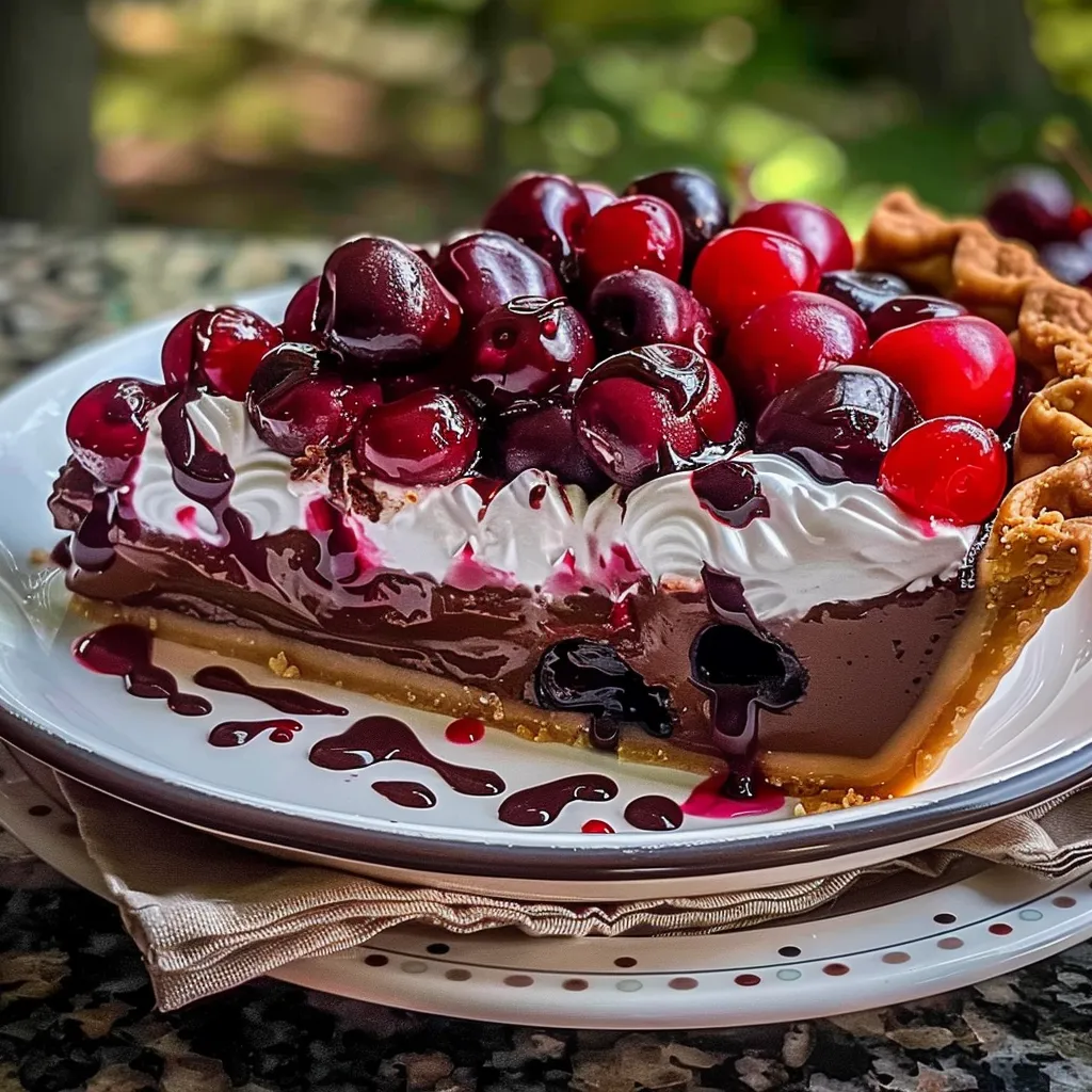 Chocolate Cherry Cream Pie