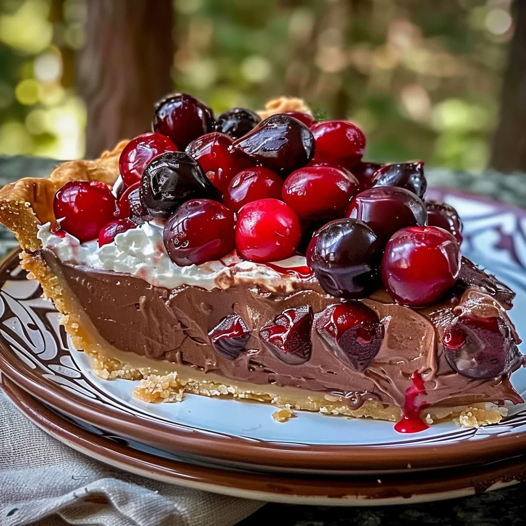 Chocolate Cherry Cream Pie