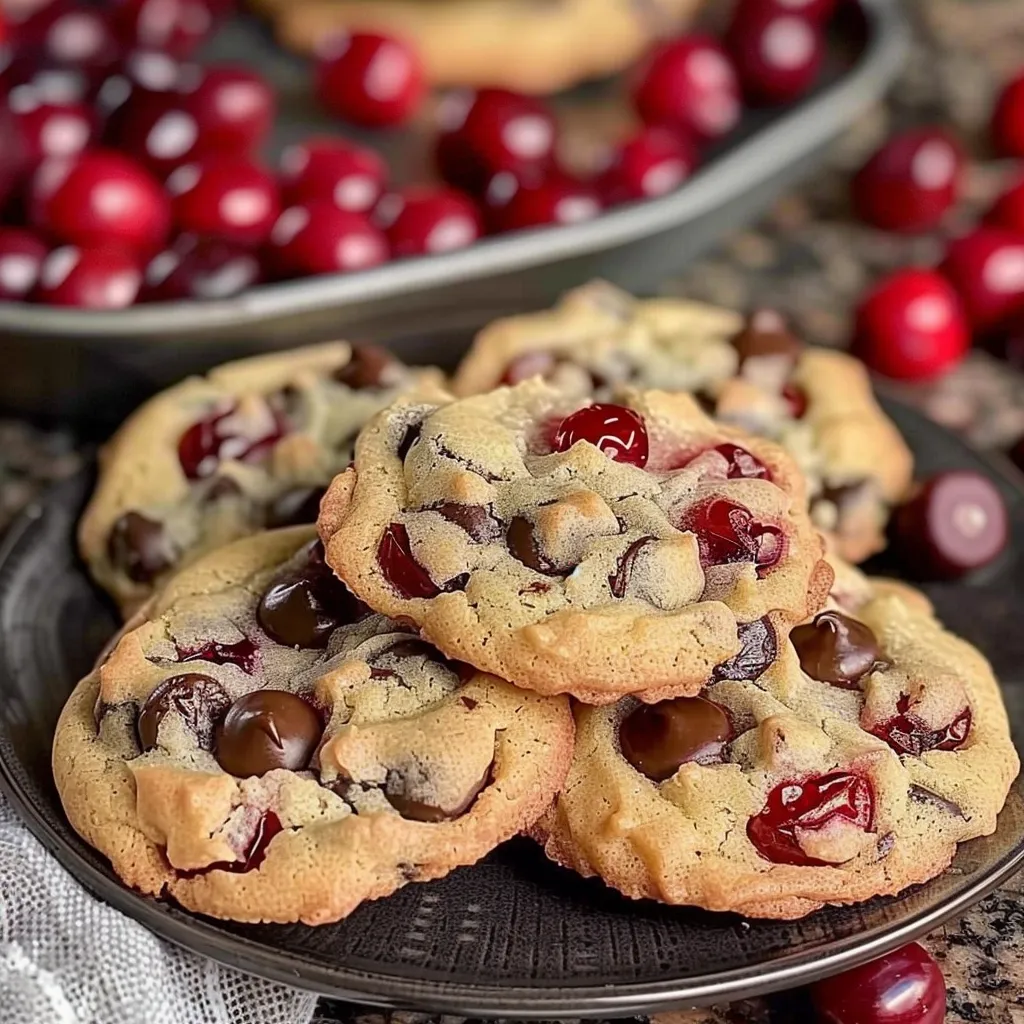 Classic Maraschino Cherry Chocolate Chip Cookies