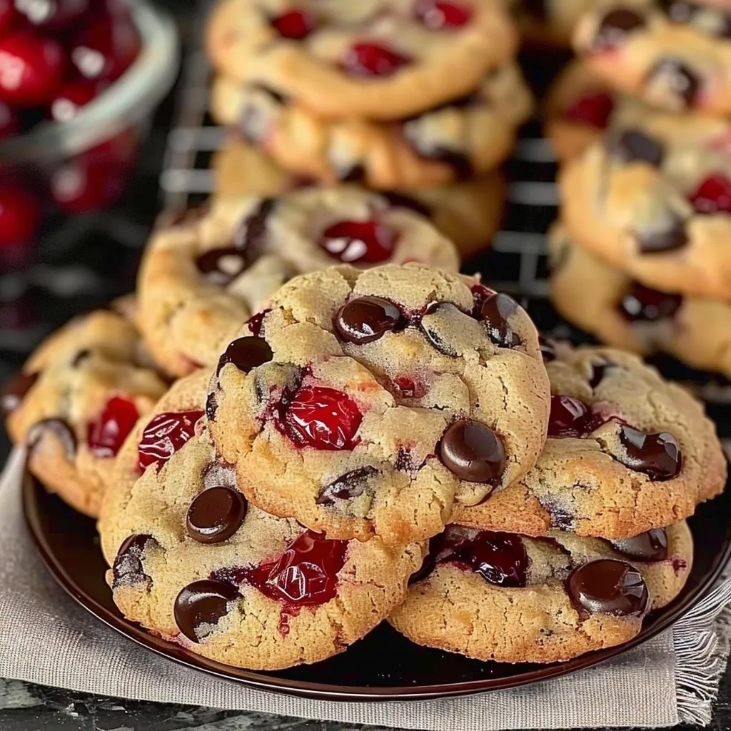 Irresistible Classic Maraschino Cherry Choco Chip Cookies