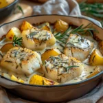 Cod & Potatoes in Rosemary Cream Sauce