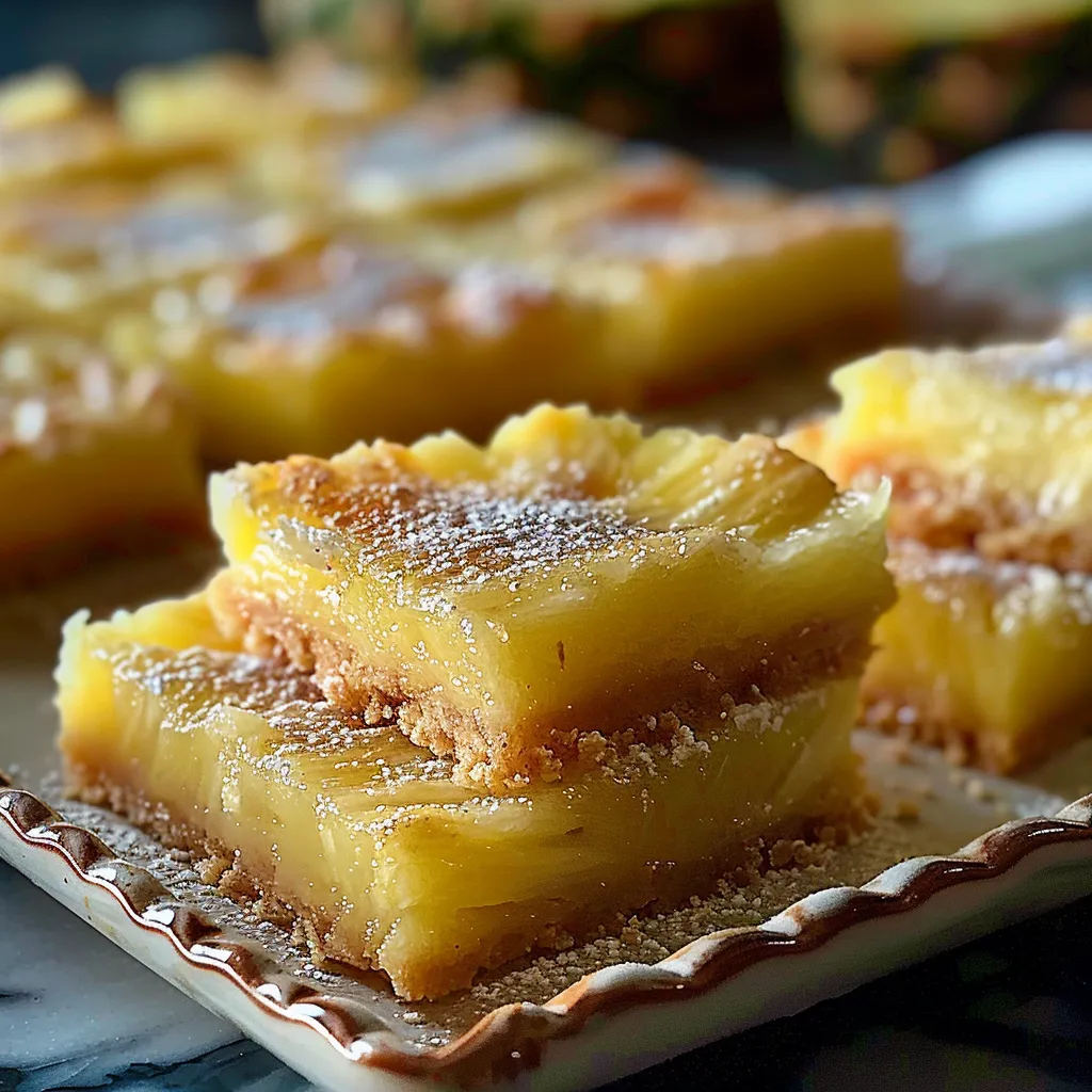 Creamy Pineapple Bars