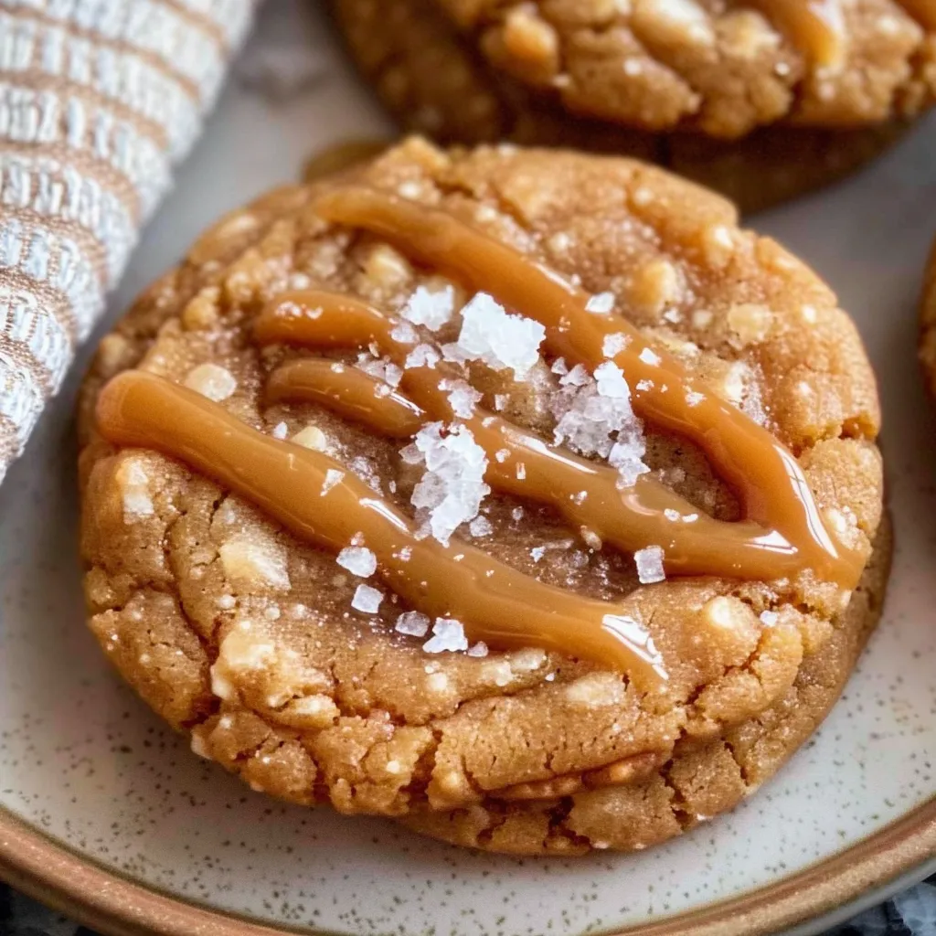 Crispy Salted Caramel Cookies