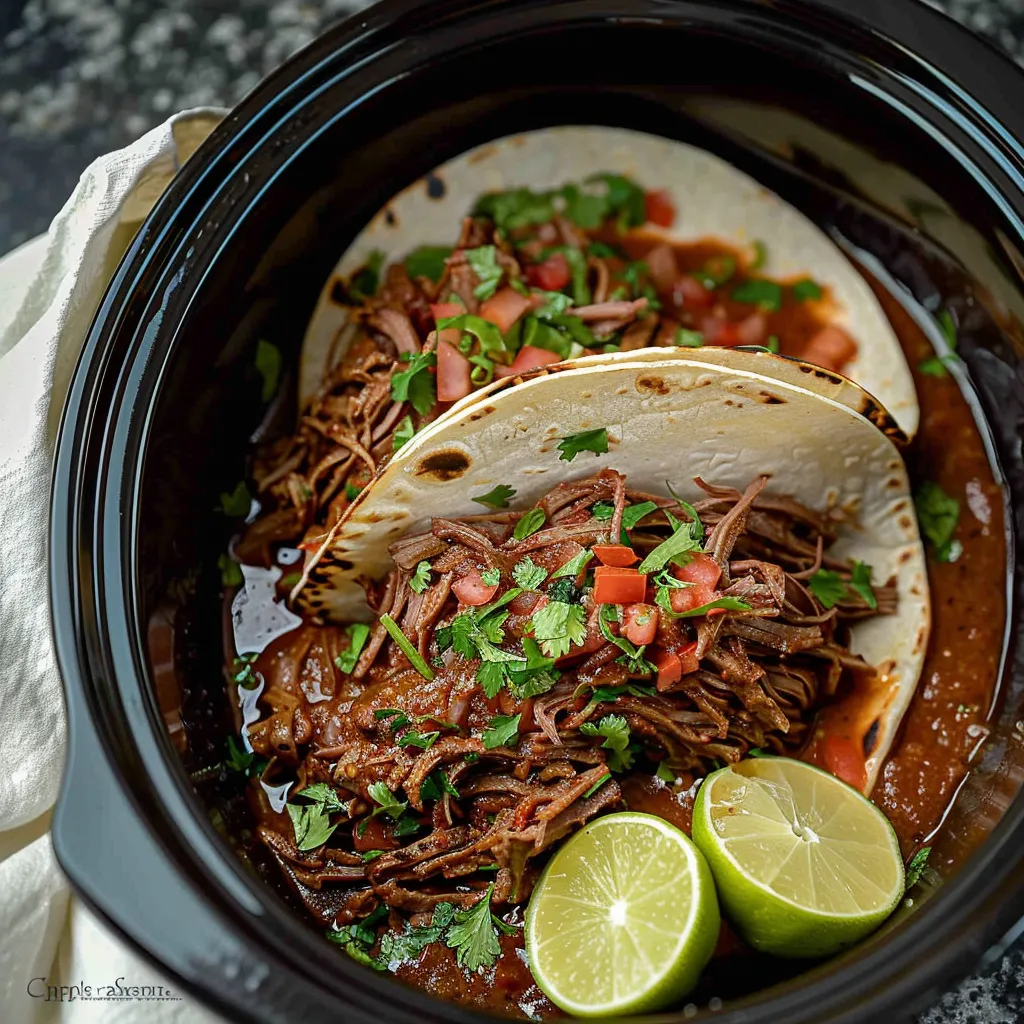 Crock pot Carne Asada Street Tacos