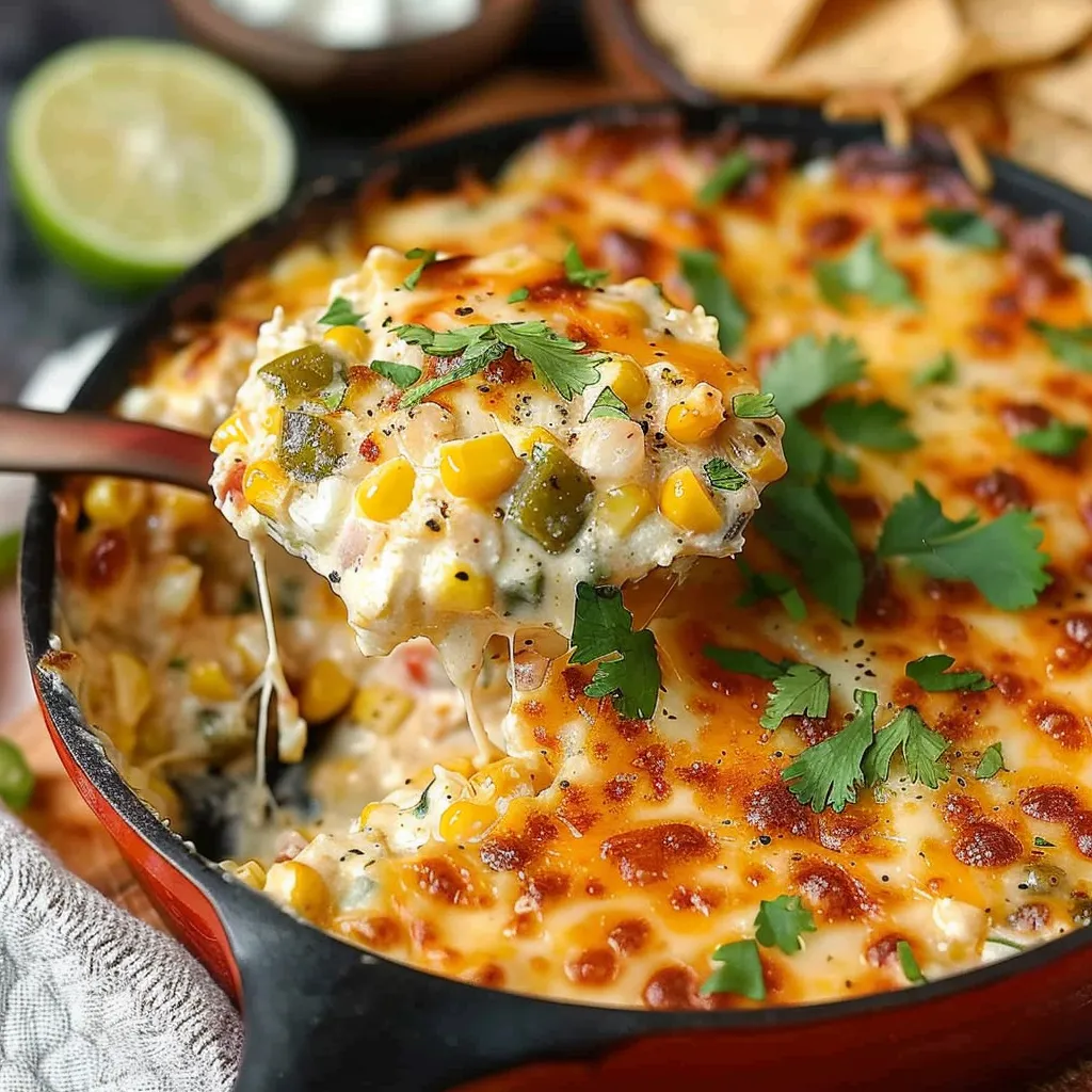 Easy Cheesy Creamy Mexican Street Corn Dip