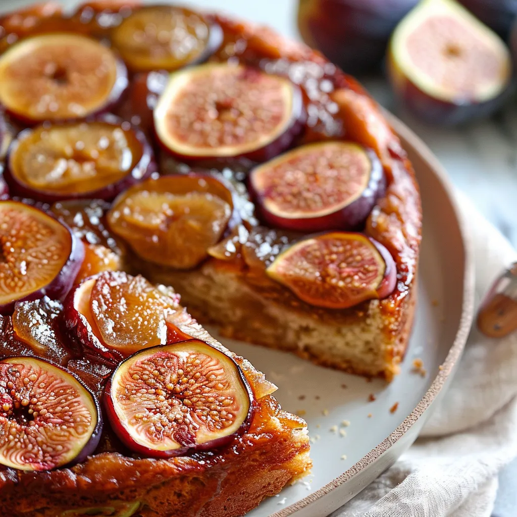 Fig and Ginger Upside Down Cake