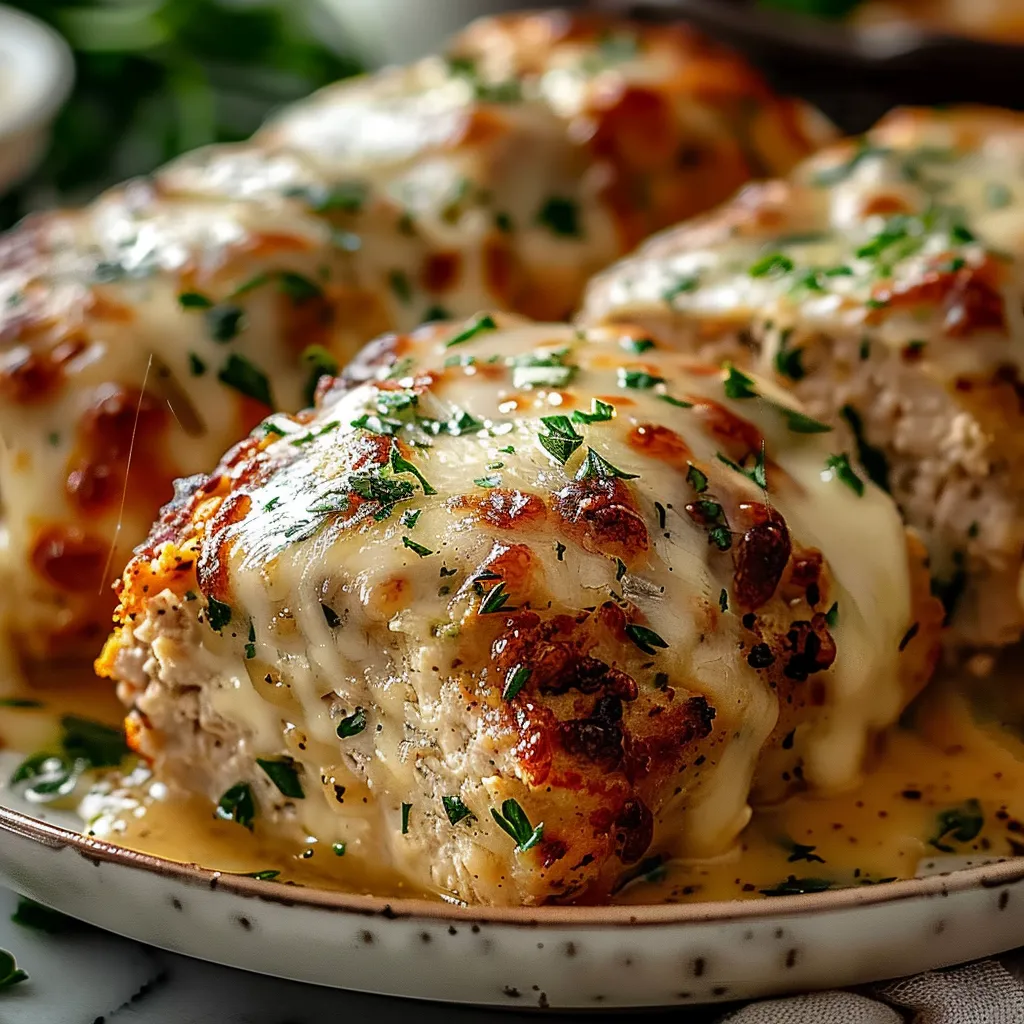 Garlic Parmesan Chicken Meatloaf
