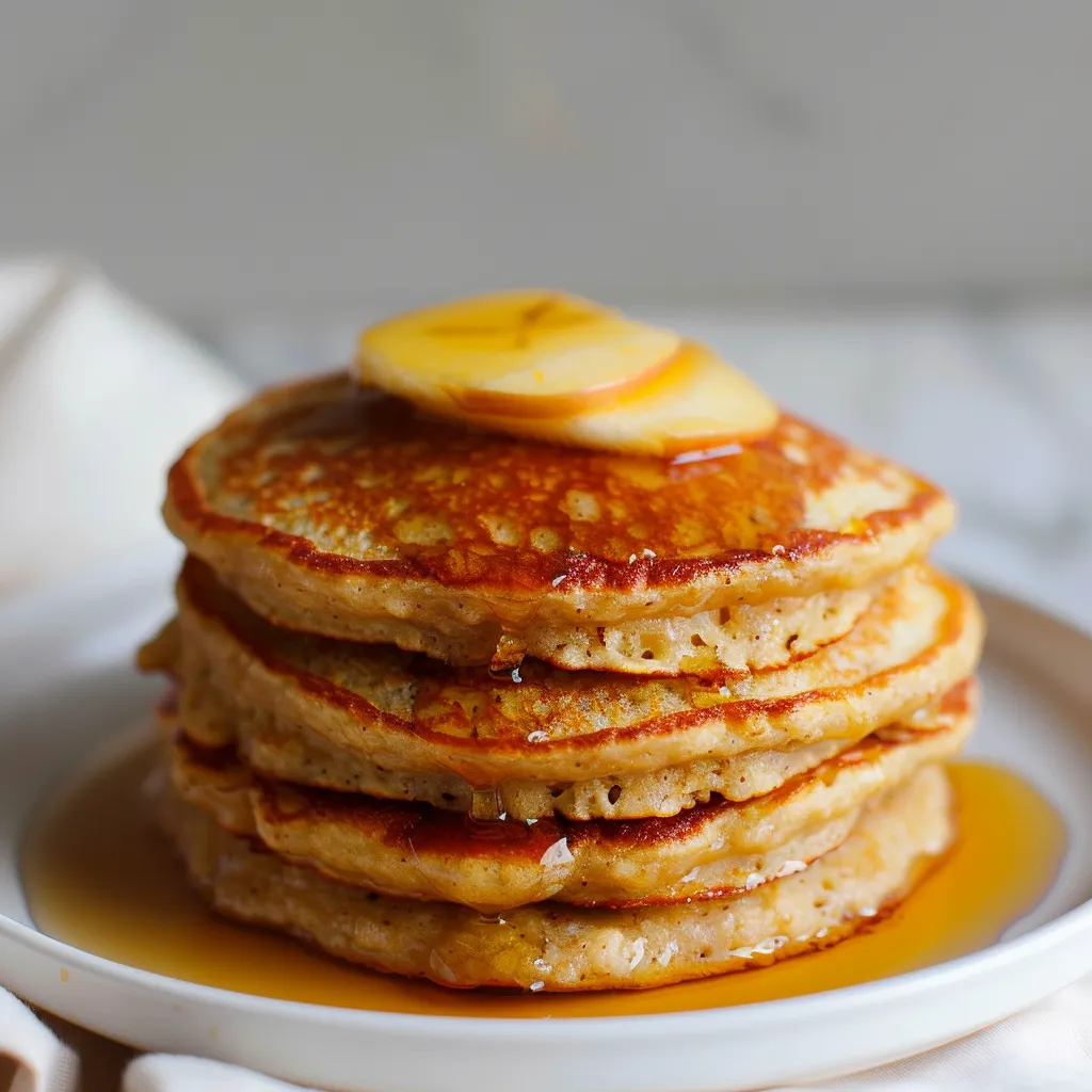 HEALTHY OATMEAL APPLE PANCAKES