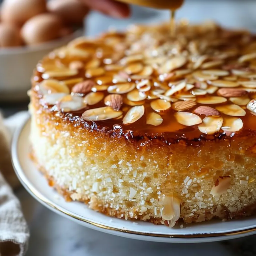 Honey Almond Bee Sting Cake