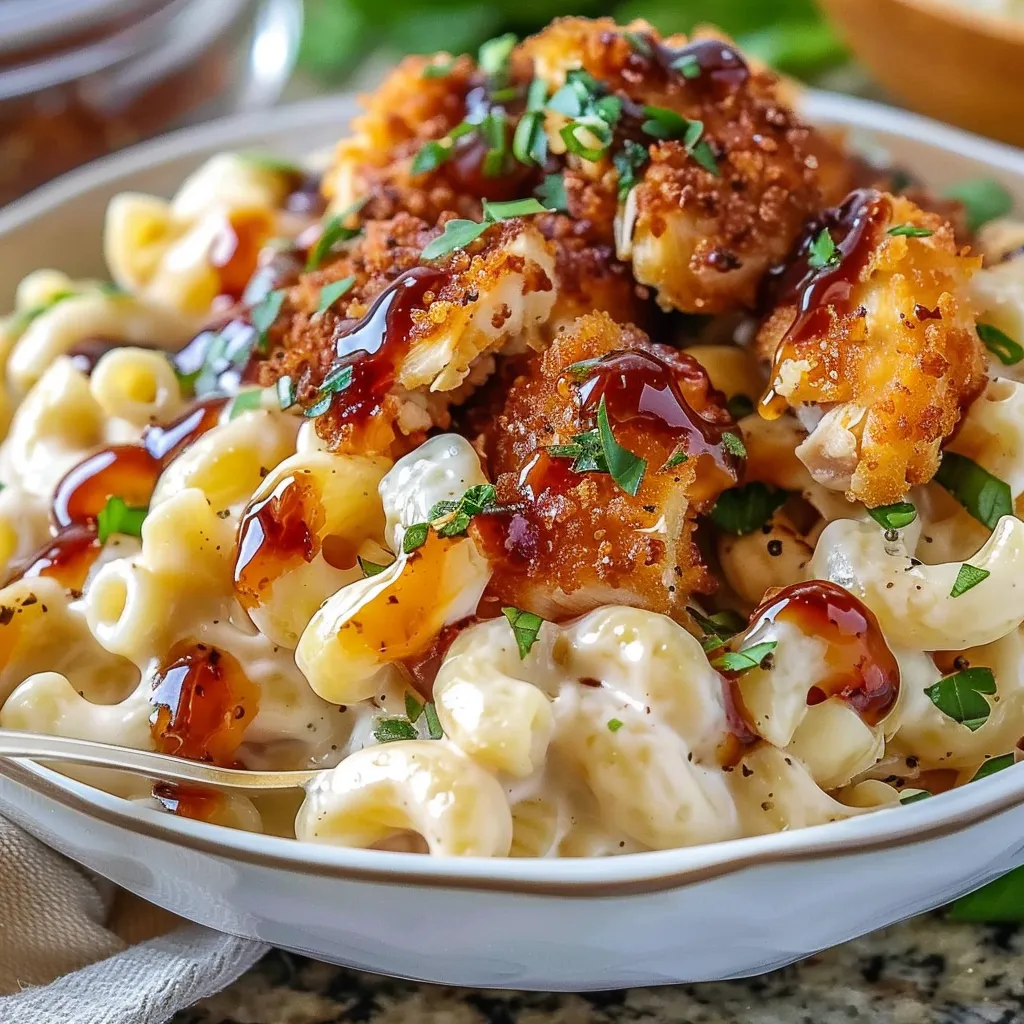 Honey Pepper Chicken Mac And Cheese