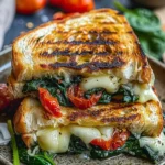 Mediterranean Spinach Grilled Cheese