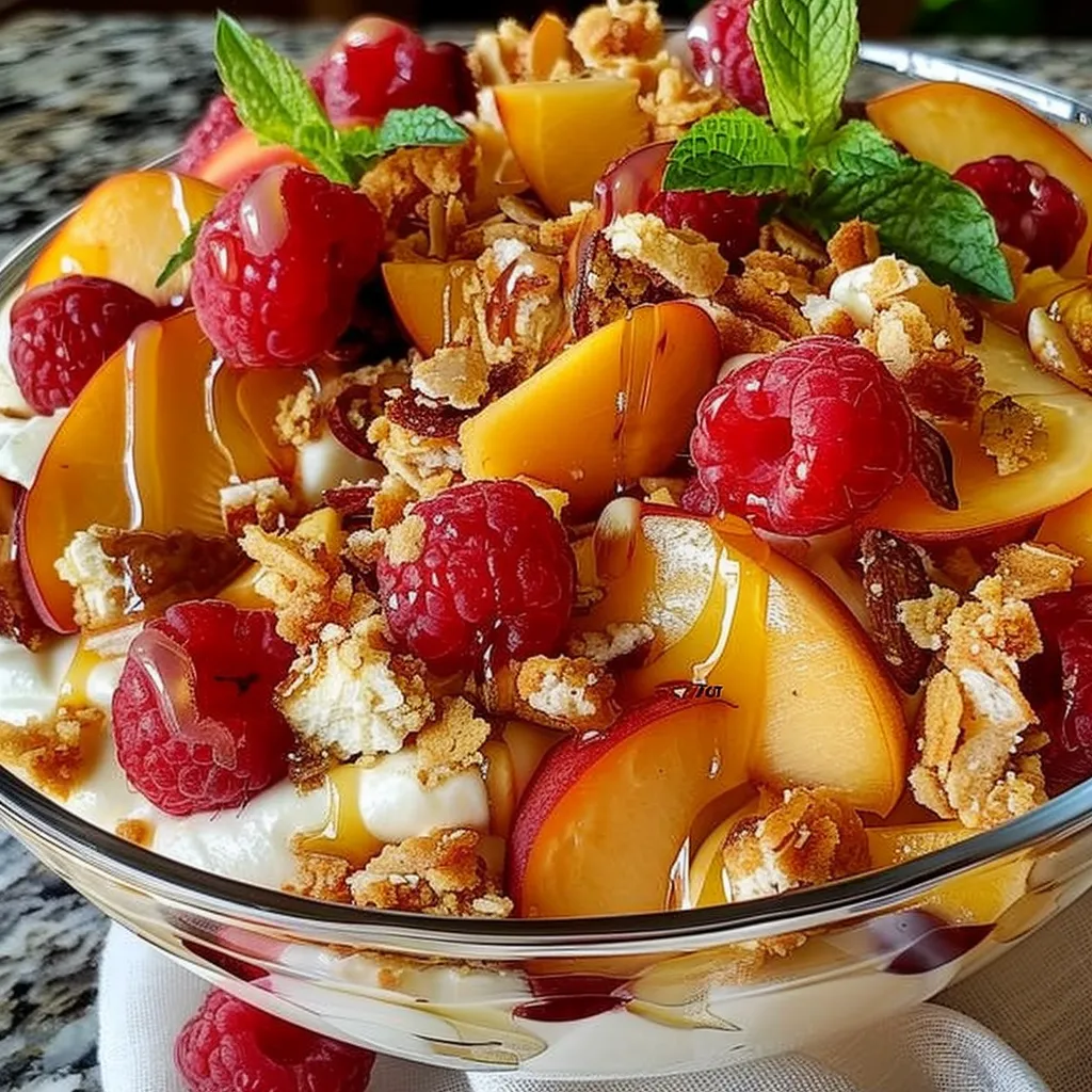 Delicious Peach Cobbler Cheesecake Fruit Salad Recipe Magic