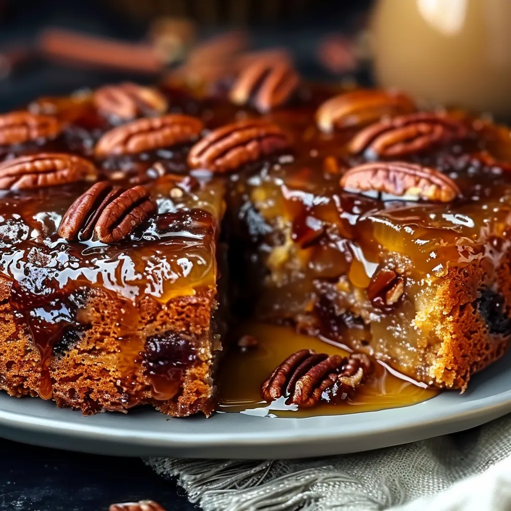 Pecan Upside Down Cake