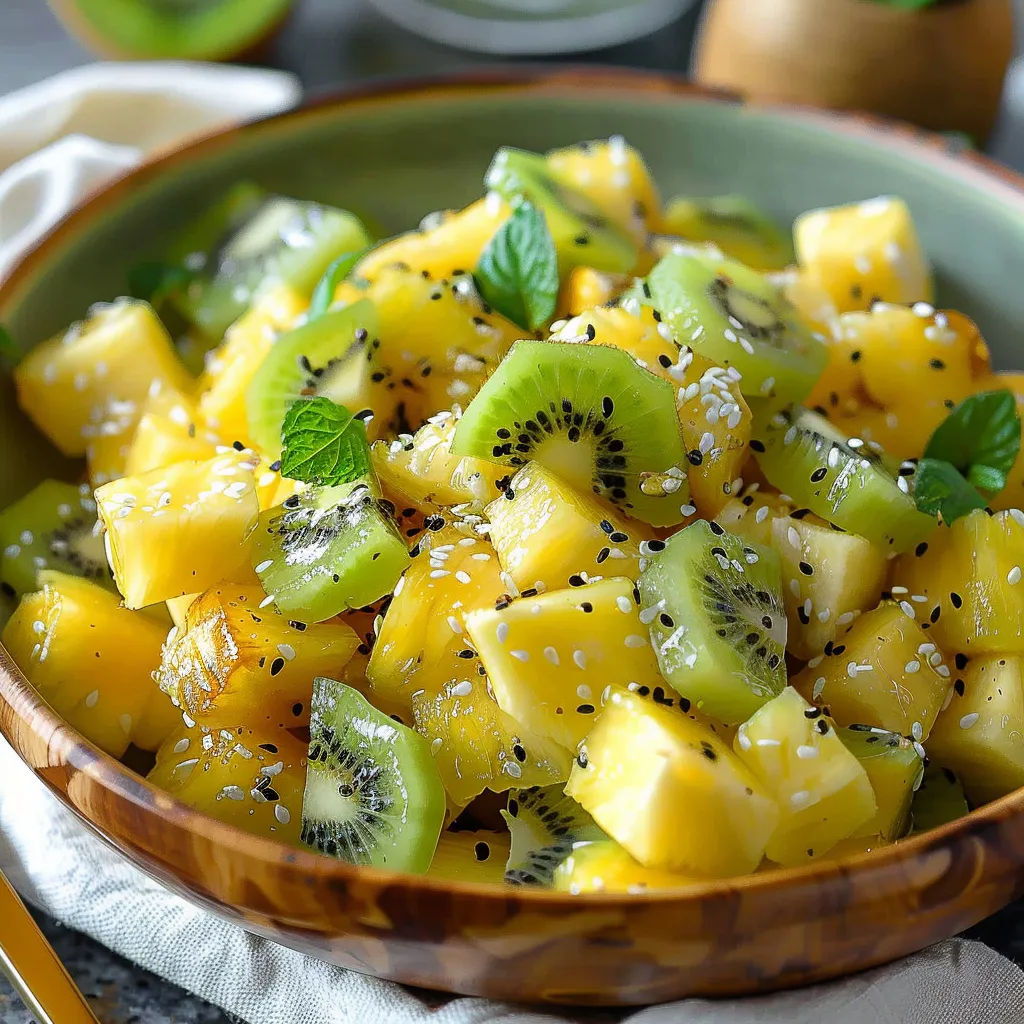 Refreshing Pineapple Kiwi Salad A Zesty Tropical Delight
