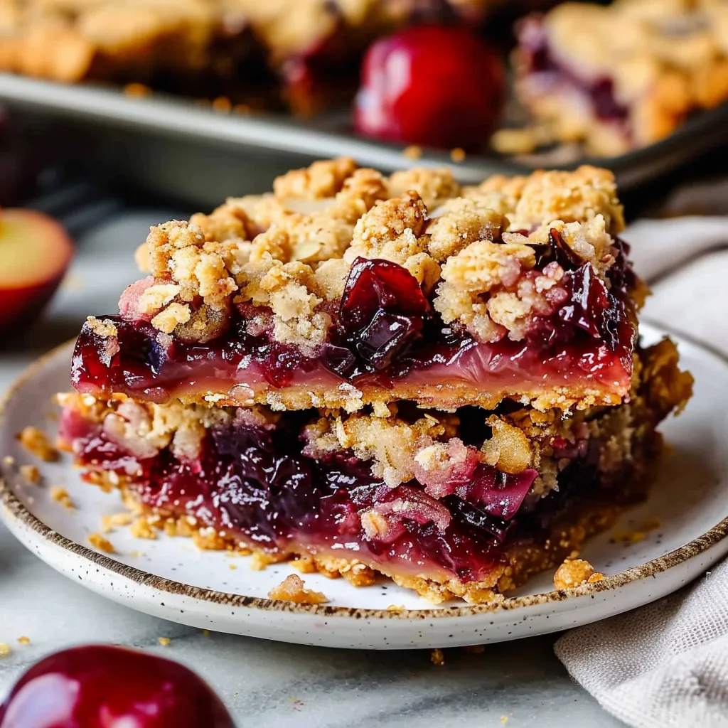 Irresistible Plum Crumble Bars Delightful Easy Recipe