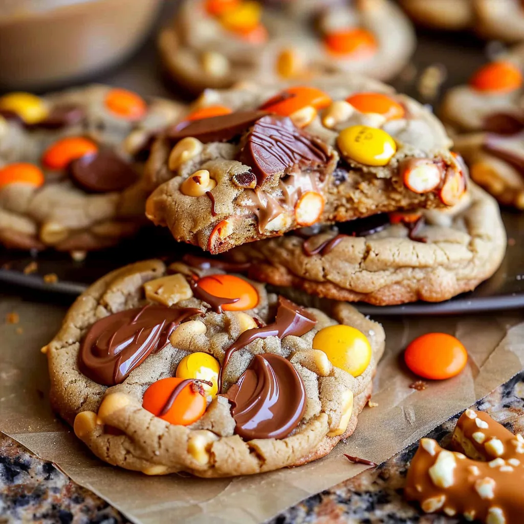 Irresistible Pretzel Peanut Butter Reese’s Cookies Recipe