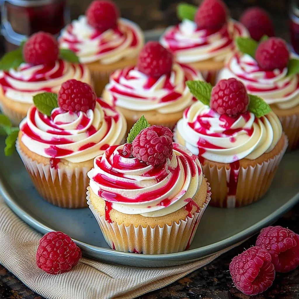 Raspberry Cheesecake Cupcakes