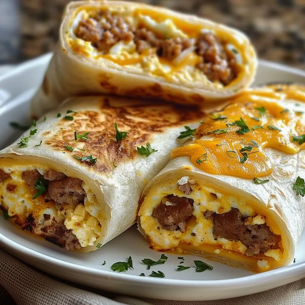Sausage Egg and Cheese Breakfast Roll-Ups
