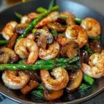 Shrimp and Asparagus Stir-Fry with Mushrooms