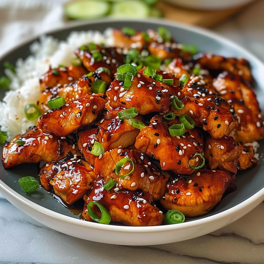 Sticky Honey Gochujang Chicken