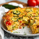 Summer Garden Crustless Zucchini Pie