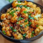 Sweet and Spicy Baked Cauliflower