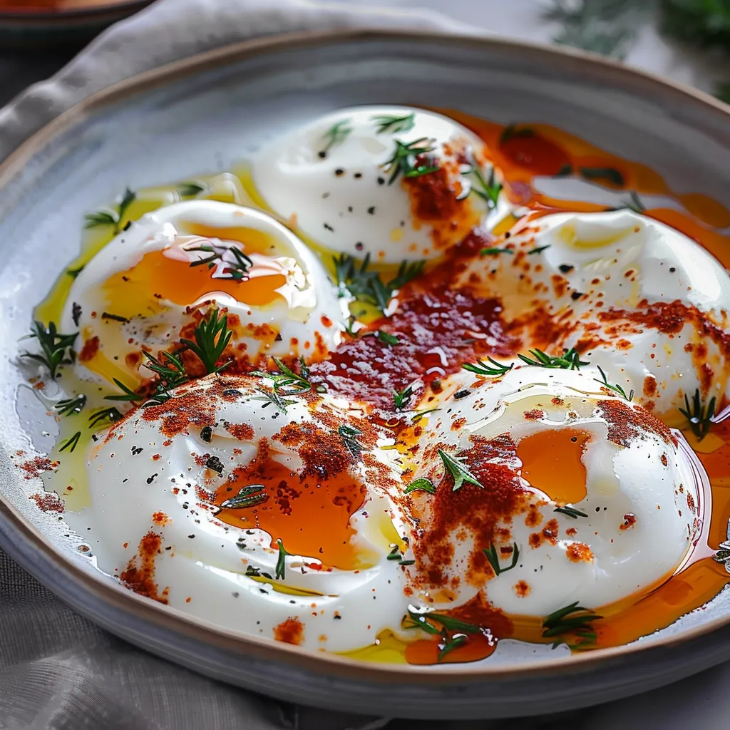 Turkish Eggs (Cilbir)