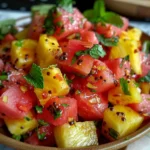 Watermelon Pineapple Salad