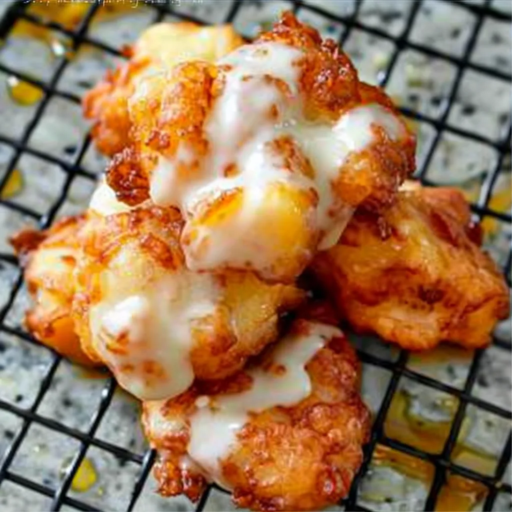 fresh peach fritters