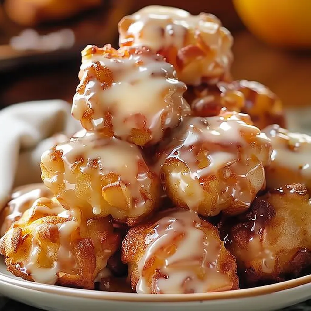 Best Baked Apple Fritters Recipe | Soft, Sweet & Glazed