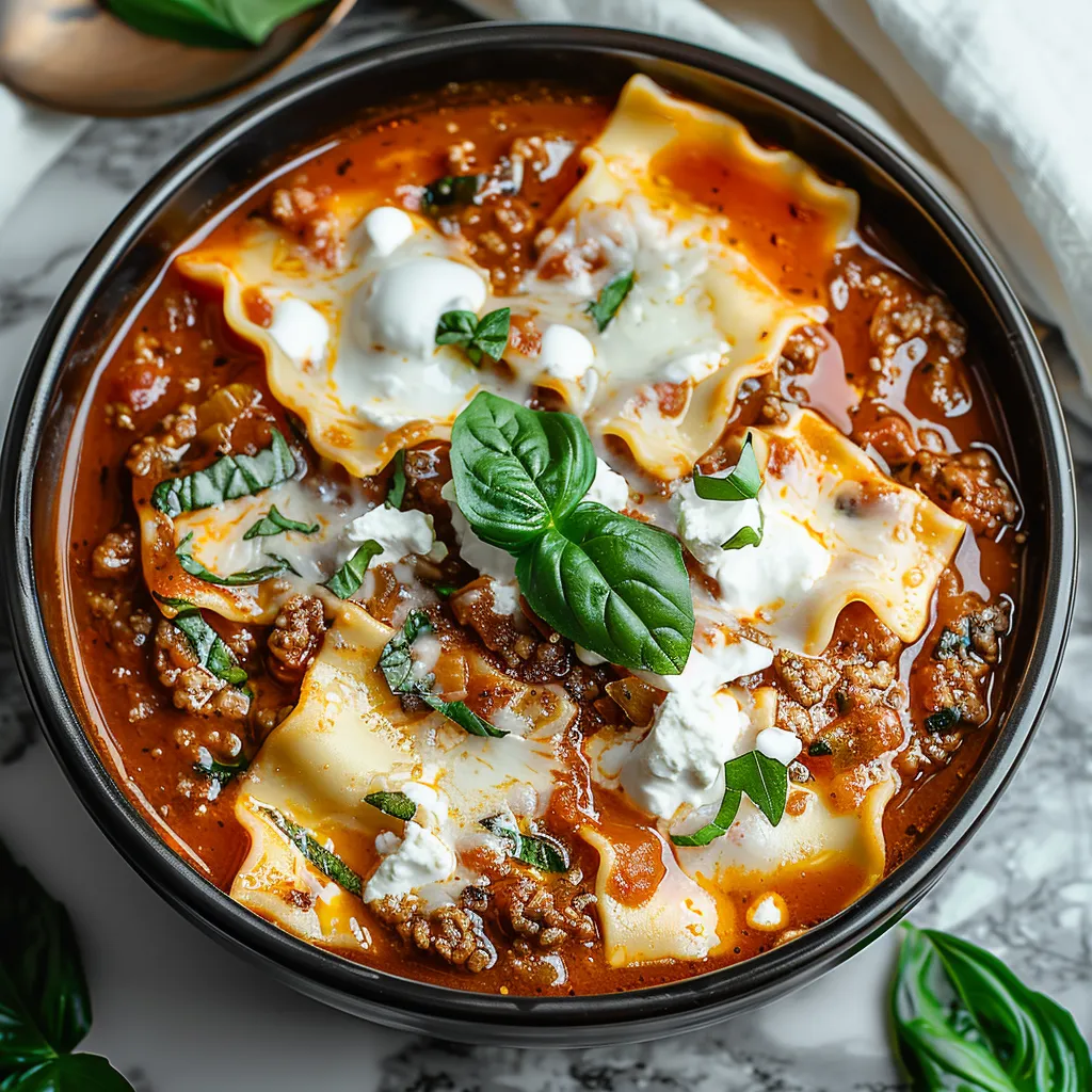 CROCKPOT LASAGNA SOUP