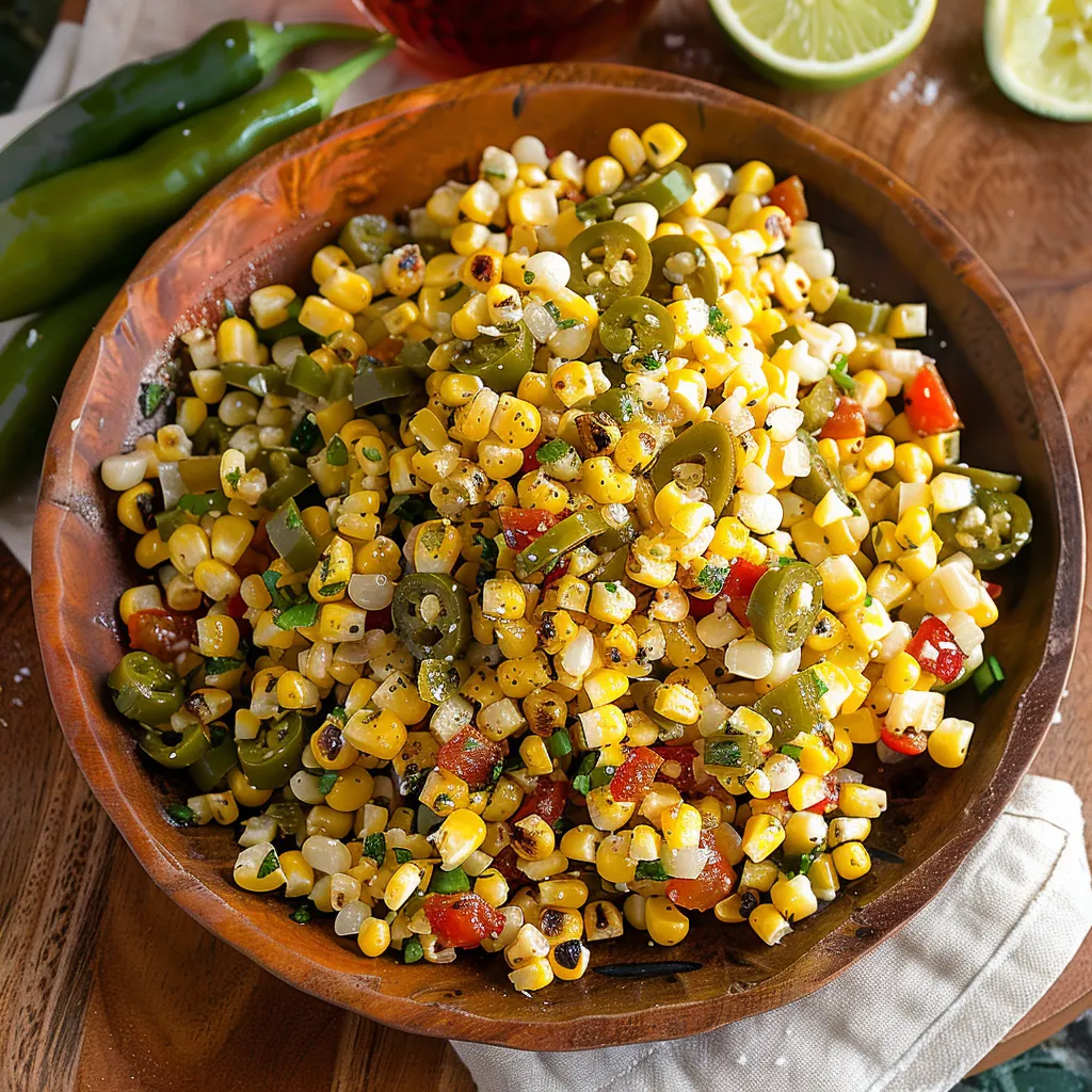 Charred Corn Salad With Hatch Green Chiles