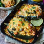 Chicken Stuffed Poblano Peppers