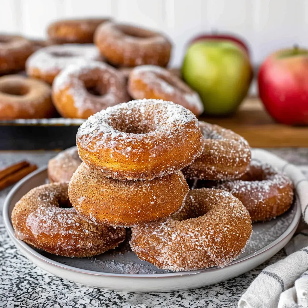 Irresistible Cinnamon-Spiced Baked Apple Cider Donuts Recipe