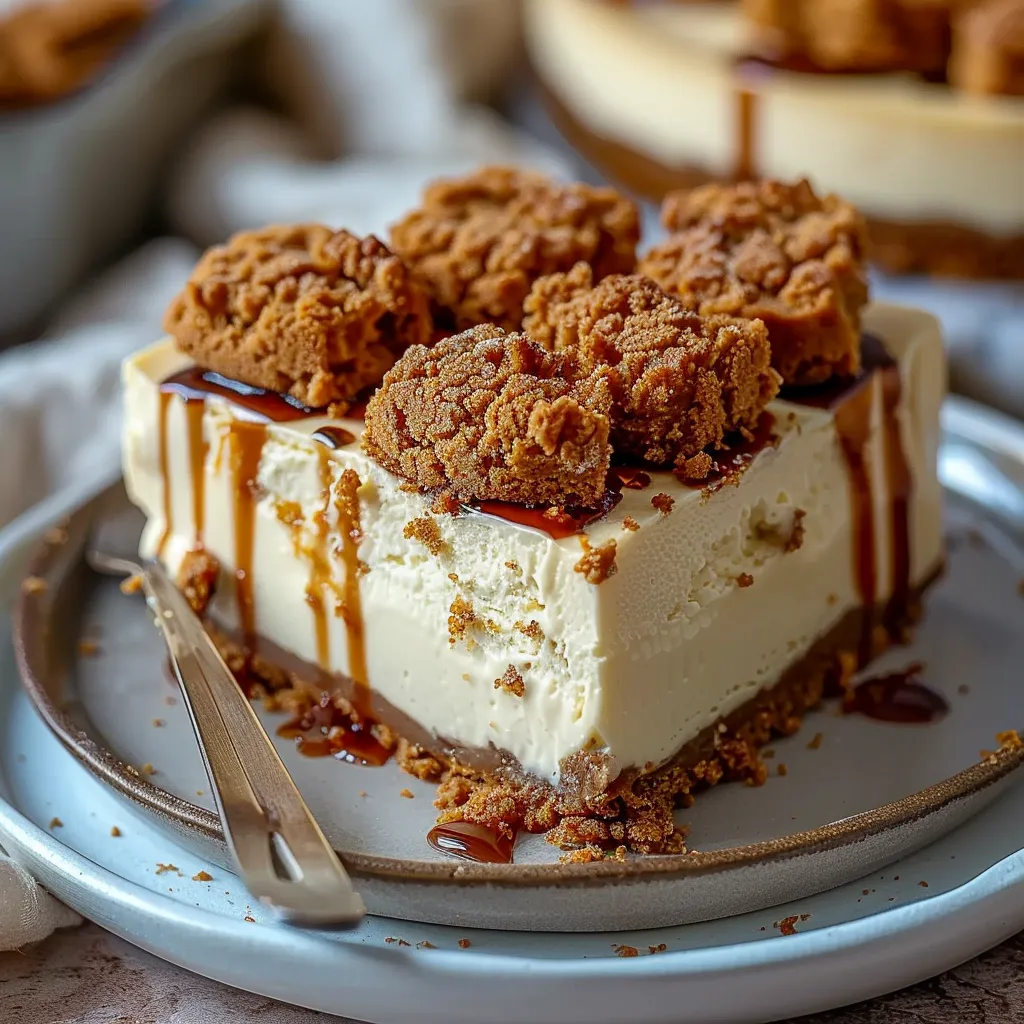 Creamy Biscoff Cheesecake