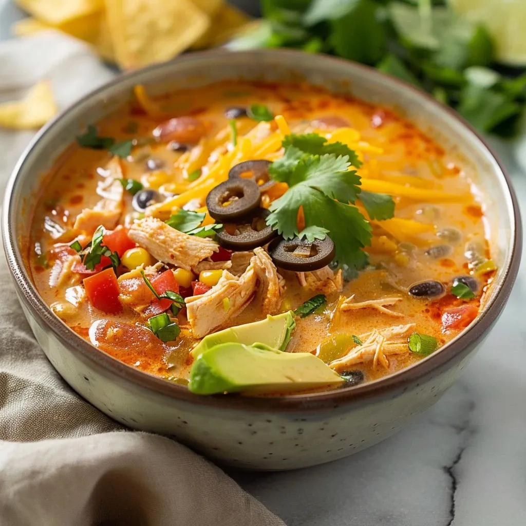 Creamy Chicken Tortilla Soup