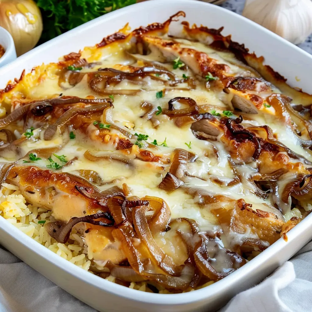 French Onion Chicken & Rice