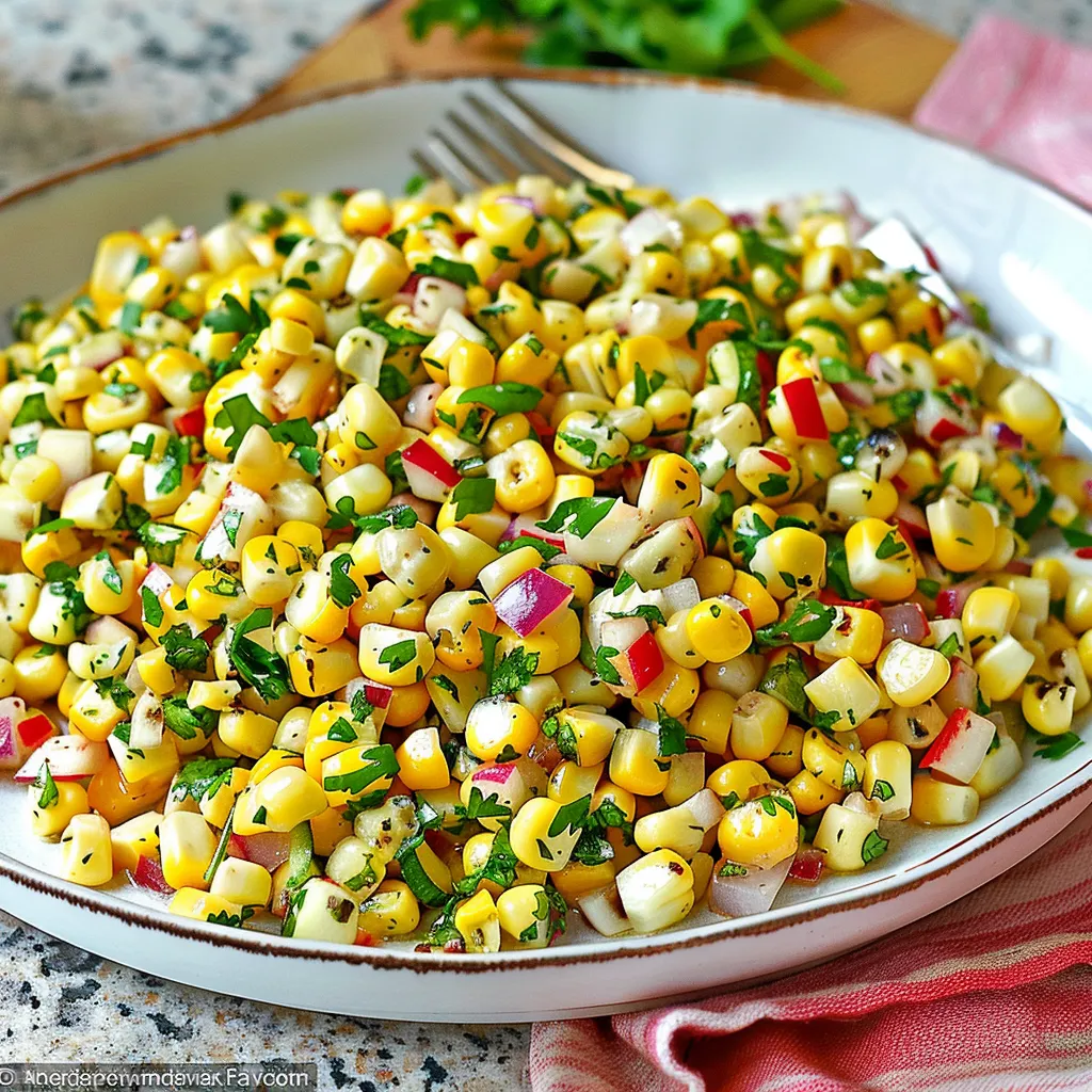 Zesty Fresh Corn Salad with Herbs A FlavorPacked Delight