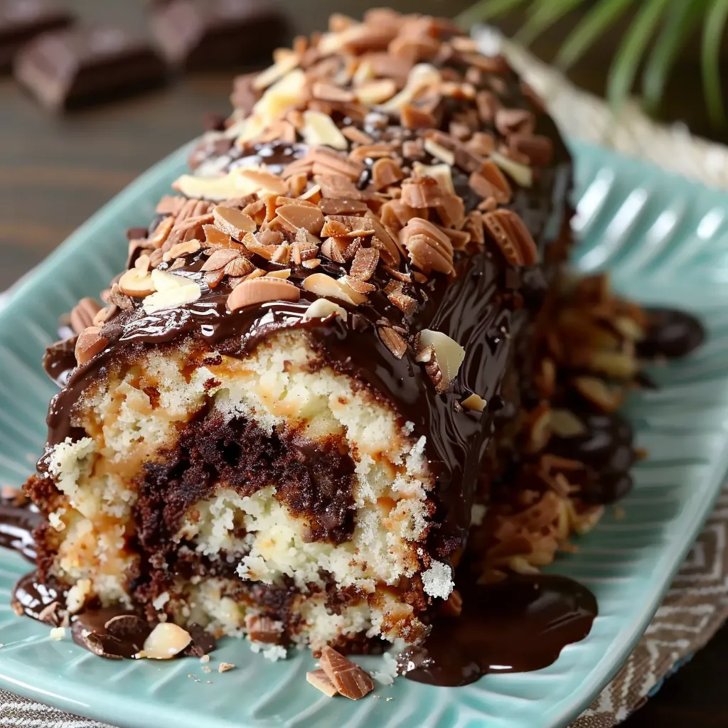 Decadent German Chocolate Roll Cake Irresistible Delight