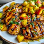 Grilled Mango Pineapple Chicken