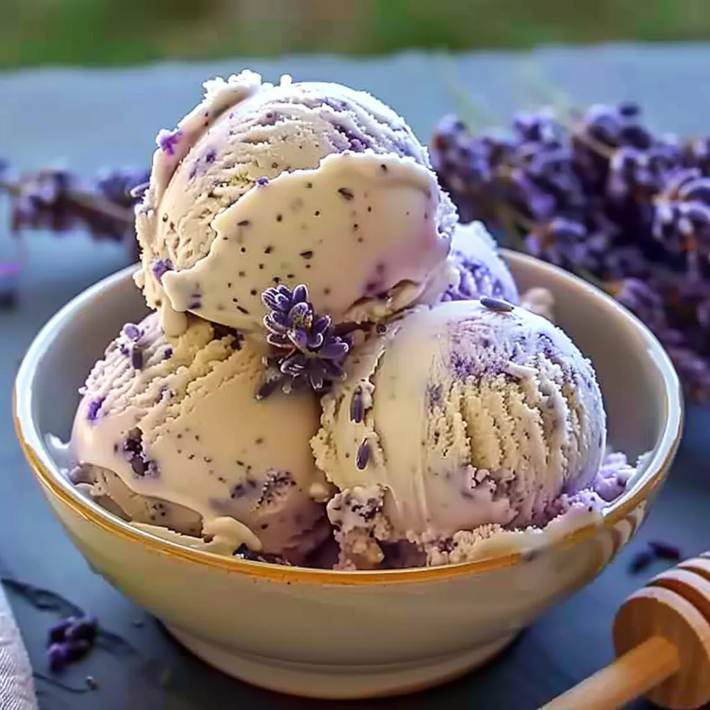 HONEY LAVENDER ICE CREAM