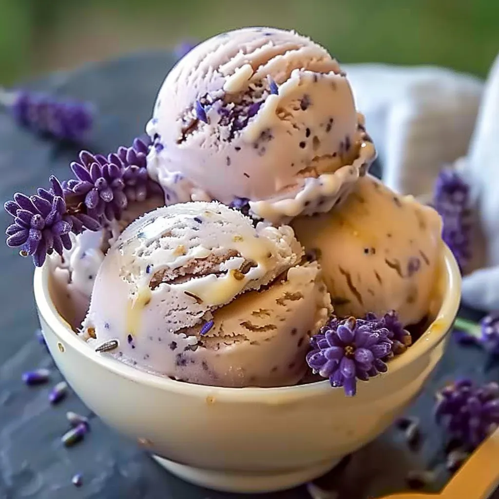 HONEY LAVENDER ICE CREAM