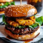 Hawaiian Teriyaki Pineapple Burgers